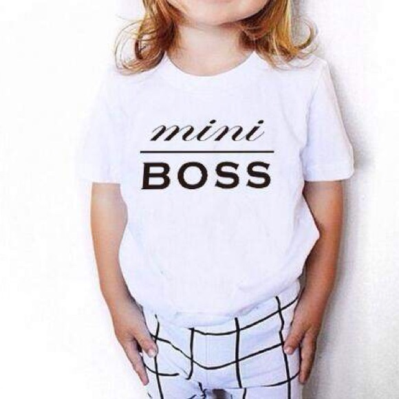 kids boss tshirt